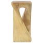 Hearth and Haven Outdoor End Table with Twist Design in Natural, , large
