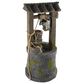 Timberlake Pure Garden 4-Tier Wishing Well Fountain in Stone/Weathered Wood, , large