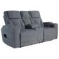 Ashley Forest Lake Power Reclining Loveseat in Steel, , large