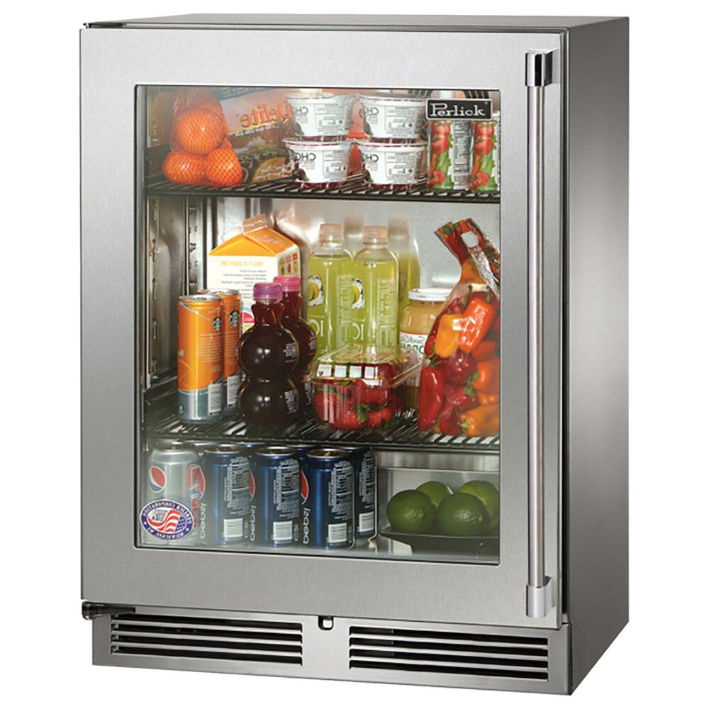Perlick 3.1 Cu. Ft. Signature Marine-Coastal Shallow Depth Right Hinge Refrigerator with Solid Door in Panel Ready, , large
