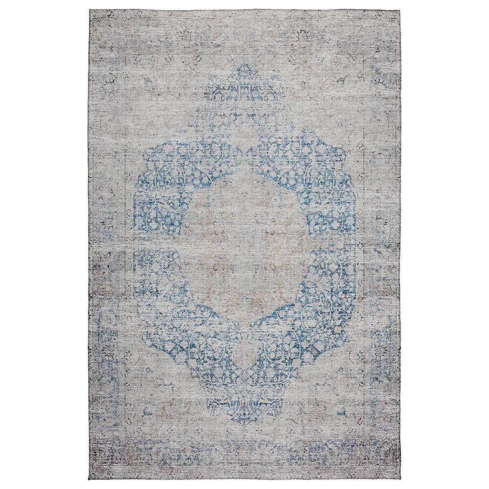 Dalyn Rug Company Karaj KJ8 10" x 14" Blue Indoor/Outdoor Area Rug, , large