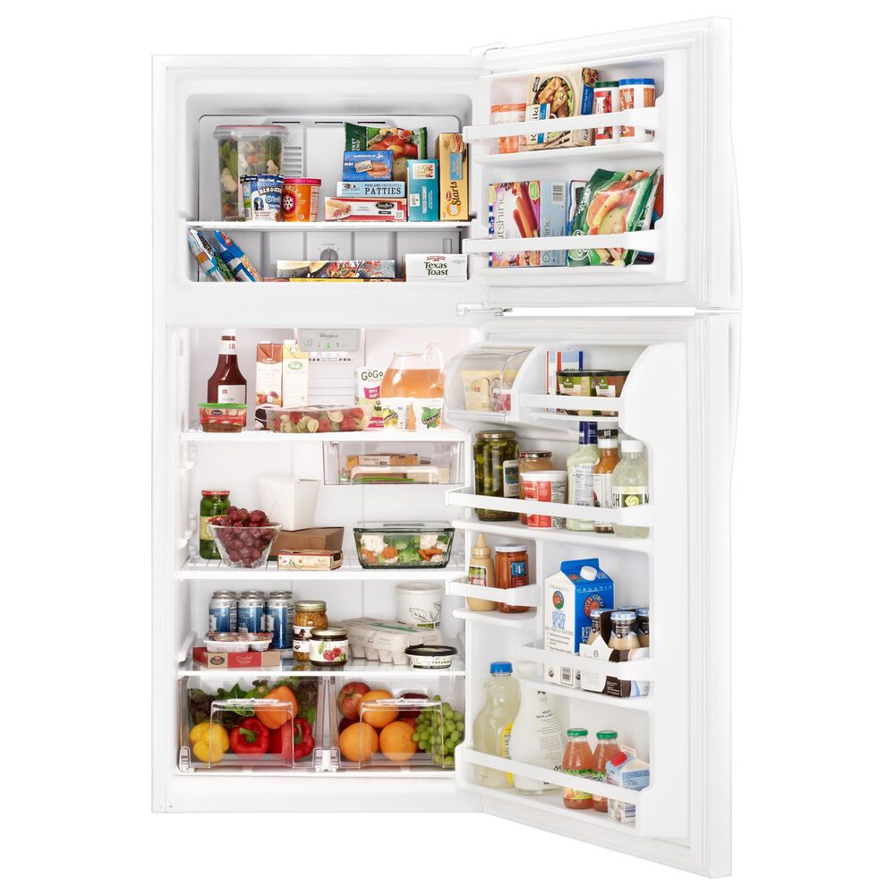 Whirlpool 30&quot; Top Freezer Refrigerator in White, , large