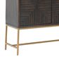 Ashley Elinmore Accent Cabinet in Dark Brown and Gold, , large