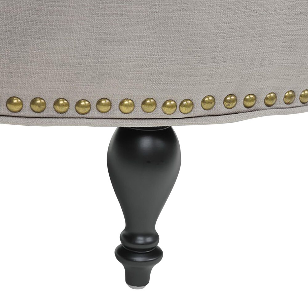 Baxton Studio Palfrey Tufted Ottoman in Beige, , large