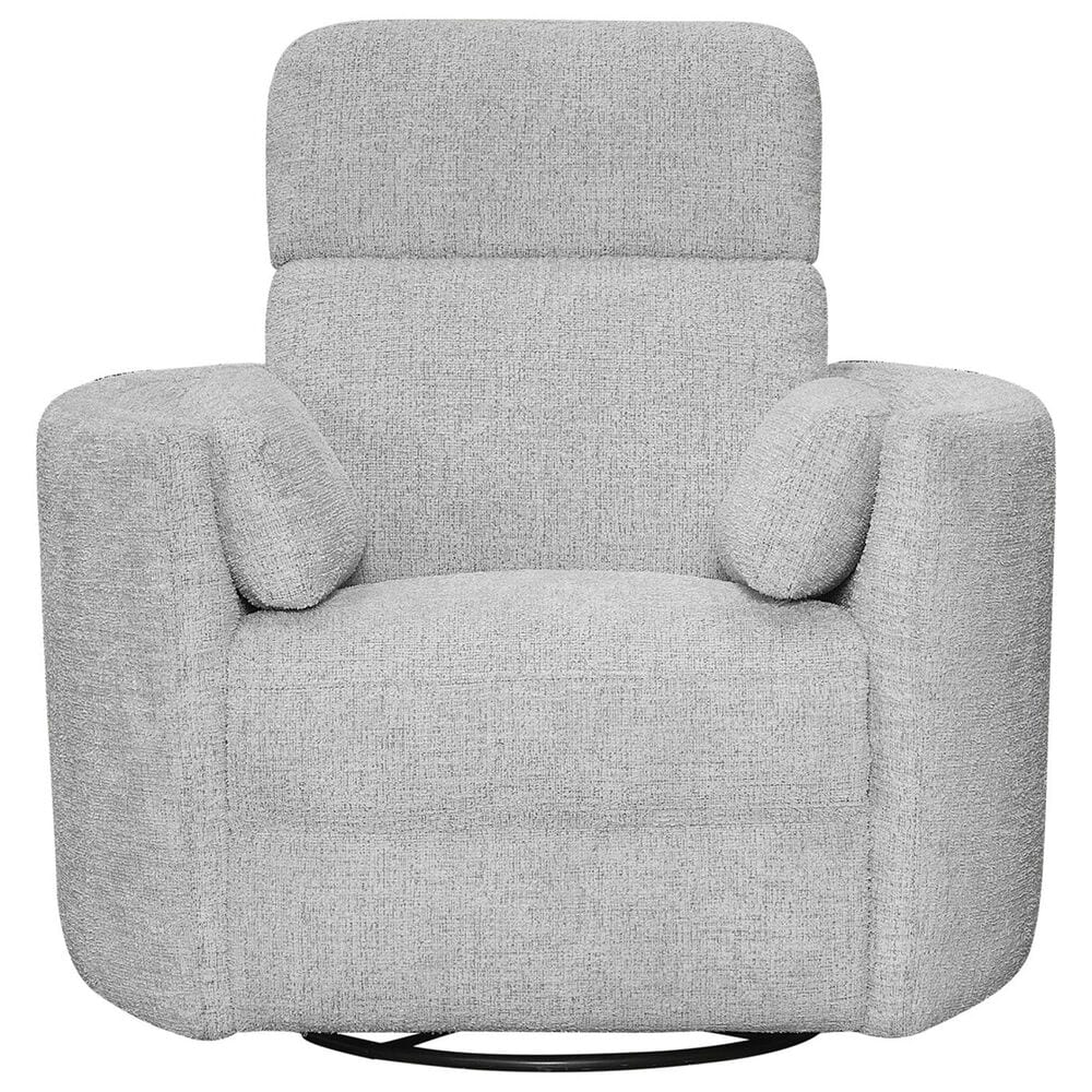 Simeon Collection Manual Swivel Glider Recliner in Angora Linen, , large