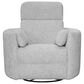 Simeon Collection Manual Swivel Glider Recliner in Angora Linen, , large
