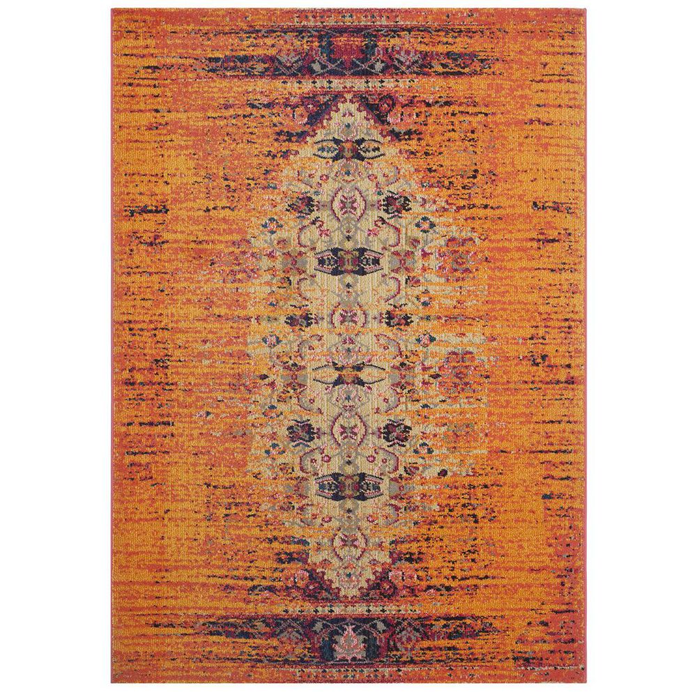 Safavieh Monaco MNC209H-5 5&#39;1&quot; x 7&#39;7&quot; Orange/Multi Area Rug, , large
