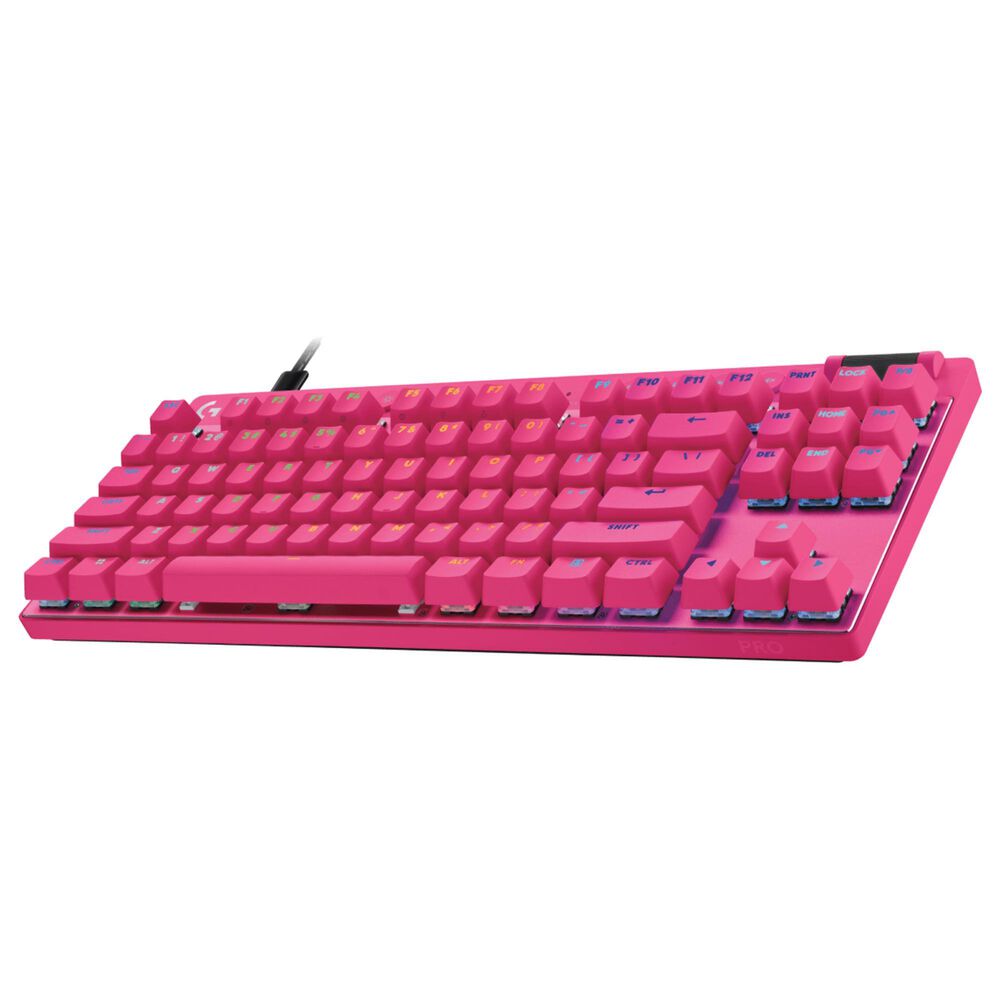 Logitech Pro X TKL Rapid Wired Gaming Keyboard in Magenta, , large