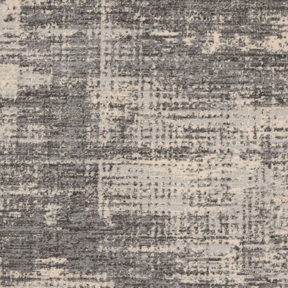 Nourison Rush CK953 4&#39; Round Grey and Beige Area Rug, , large