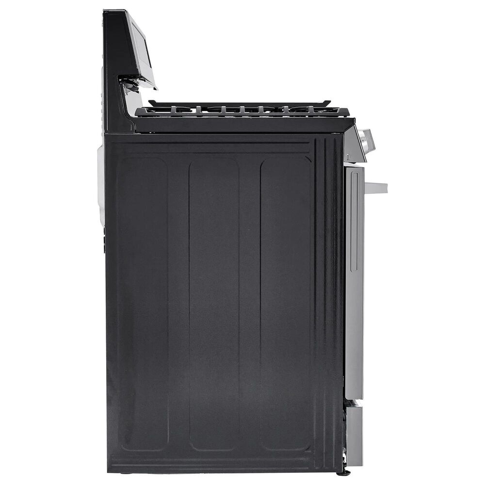 LG 2-Piece Kitchen Package with 6.3 Cu. Ft. Smart Freestanding Gas Range and 2.1 Cu. Ft. Smart Over-the-Range Microwave in Printproof Stainless Steel, , large
