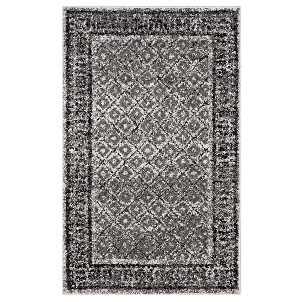 Safavieh Adirondack ADR110B-4 4" x 6" Ivory/Silver Area Rug, , large