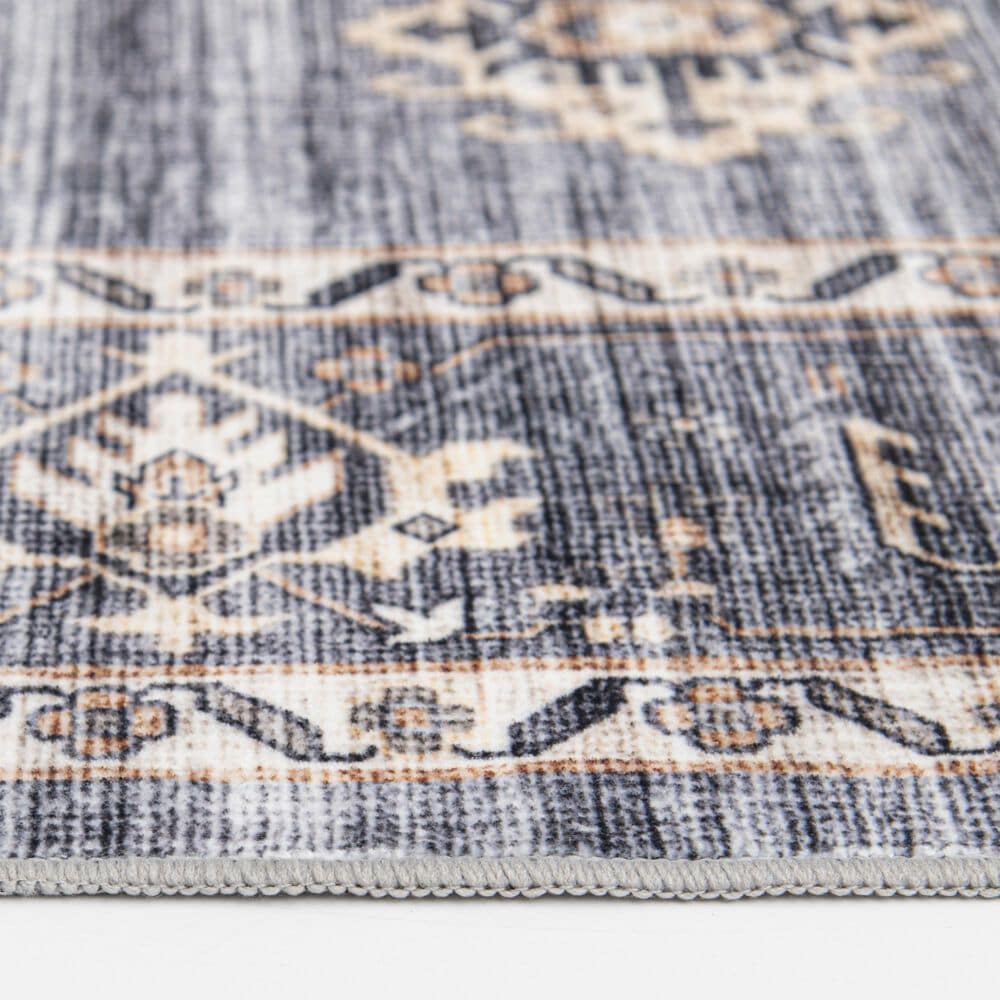 Central Oriental Rugease Raquel 5&#39; x 7&#39; Light Gray and Beige Area Rug, , large