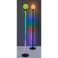 Adesso Astra RGB Color Changing Floor Lamp in Black and White, , large
