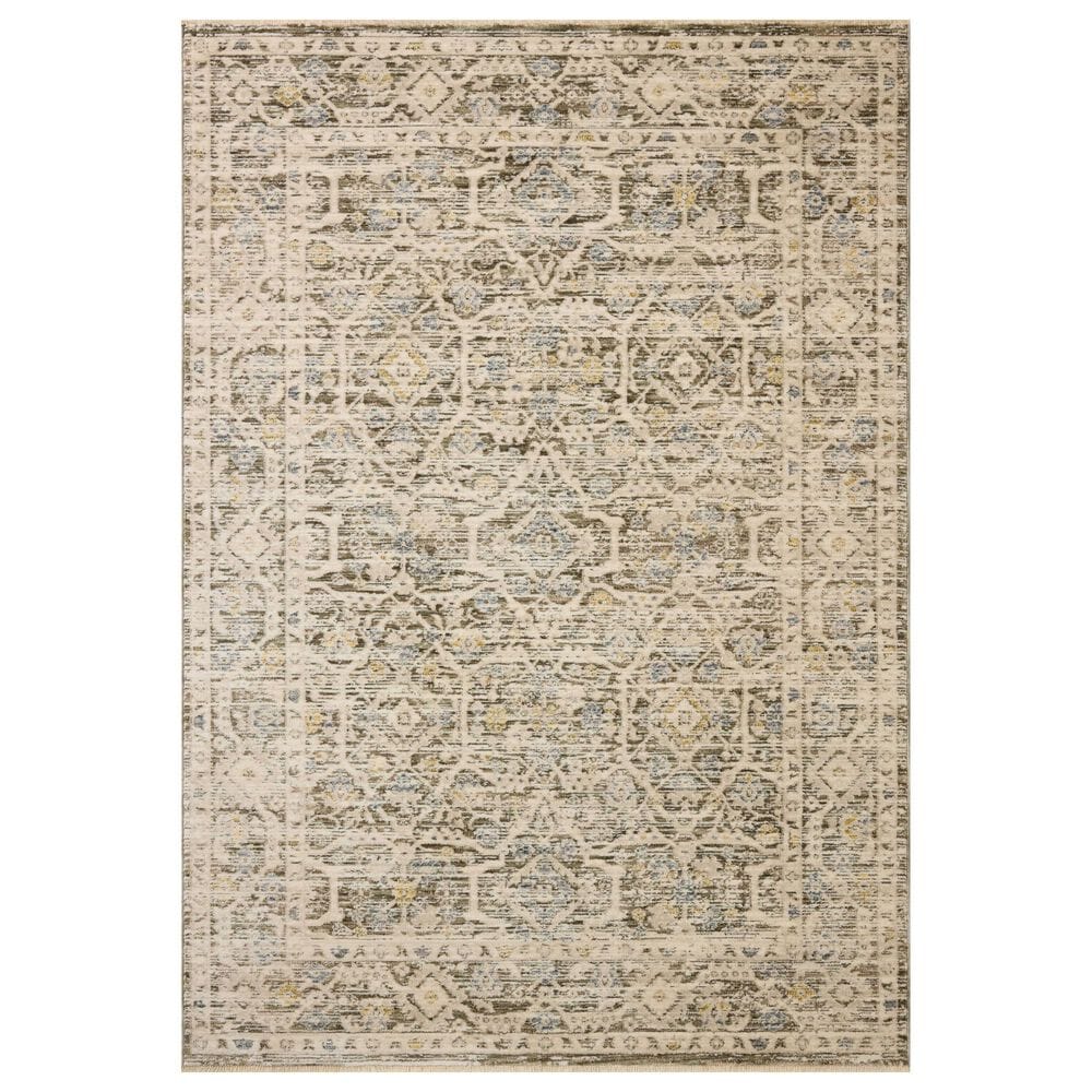 Loloi Clarisse Olive and Ivory 6"3" x 9"6" Area Rug, , large