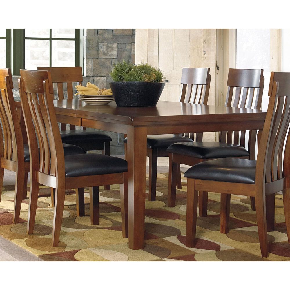 Ashley Ralene 7-Piece Rectangular Dining Set in Medium Brown, , large