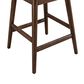 Armen Living Sadie 26" Swivel Counter Height Stool in Brown Oak, , large
