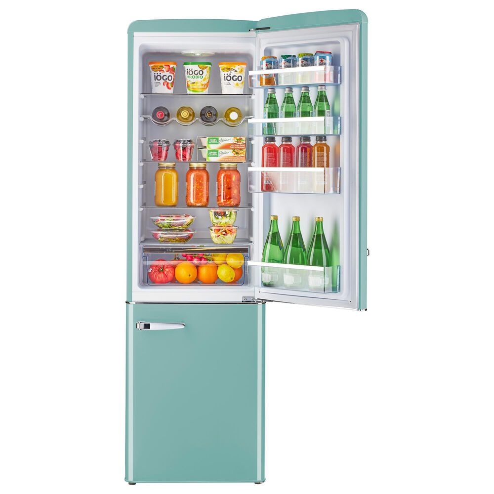 Unique Appliances Classic Retro 9 Cu. Ft. Bottom Freezer Regfrigerator In Ocean Mist Turquoise, , large