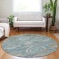 Dalyn Rug Company Tabrook TB14 Blue 8" Round Area Rug, , large