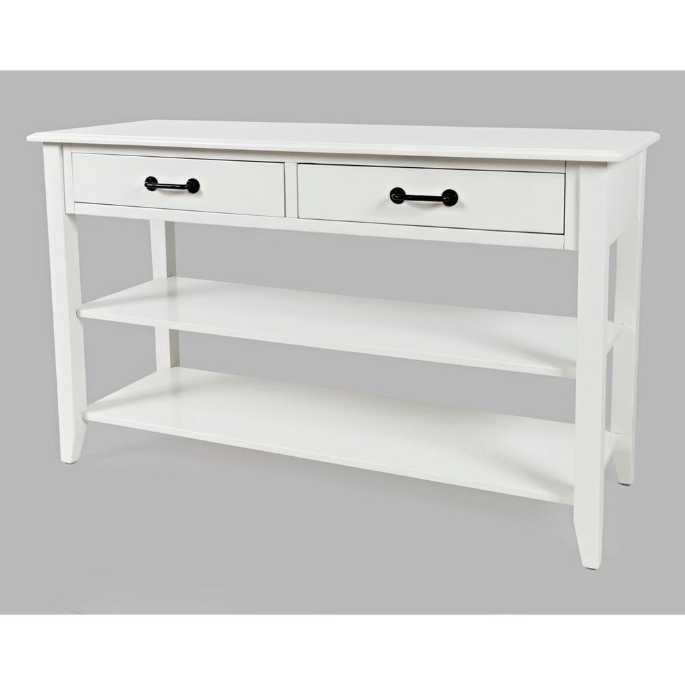 Waltham North Fork Sofa Table in White, , large