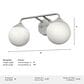 Hunter Hepburn 2-Light Vanity in Brushed Nickel, , large