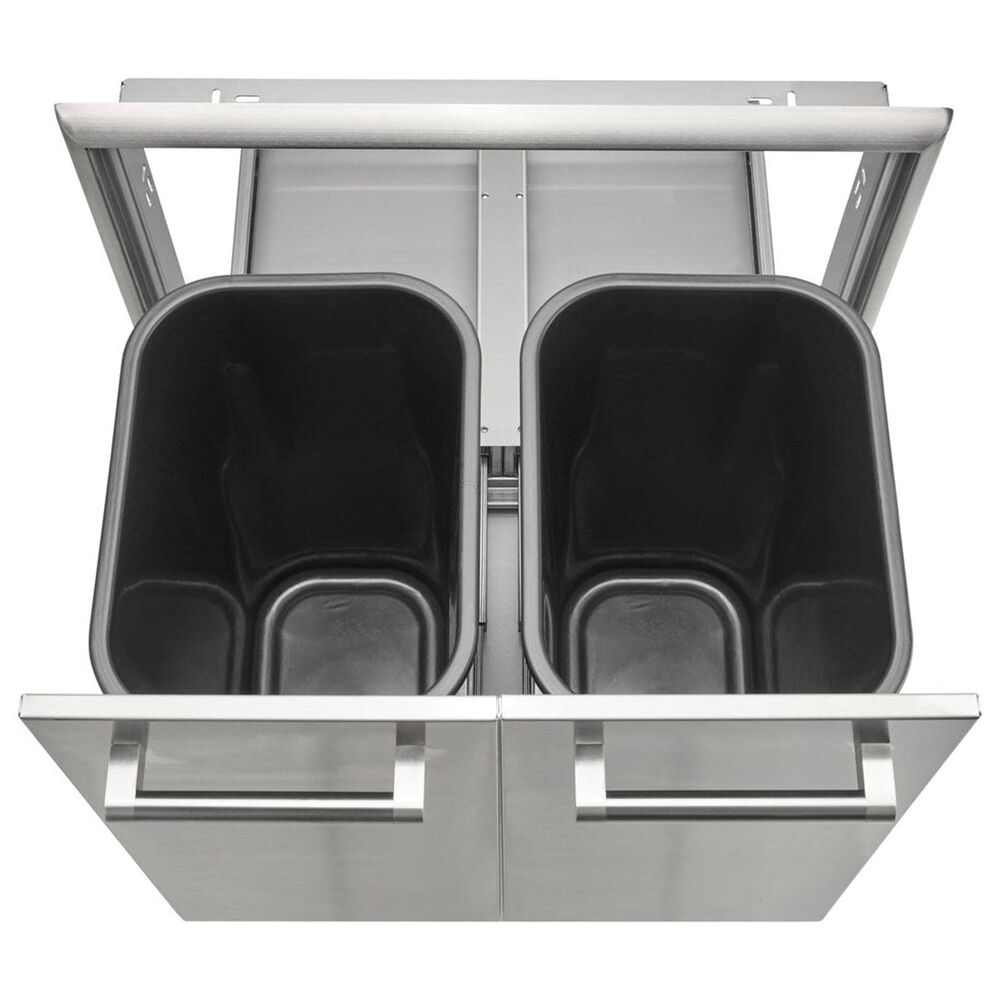 Coyote Outdoor 26&quot; Pull Out Trash and Recycle Bin in Stainless Steel, , large