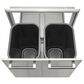 Coyote Outdoor 26" Pull Out Trash and Recycle Bin in Stainless Steel, , large