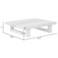 Armen Living Vivid Patio Coffee Table in Light Gray, , large