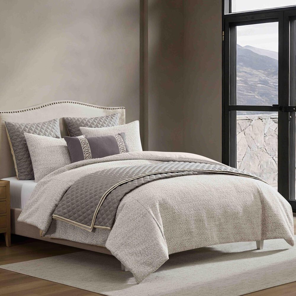 Hallmart Collectibles Blake 8-Piece King Comforter Set in Ivory, , large