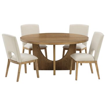 Signature Design by Ashley Dakmore 5-Piece Rectangular Dining Set in Brown, , large