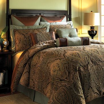 Hampton Park Canovia Springs 9-Piece Jacquard Queen Comforter Set, , large