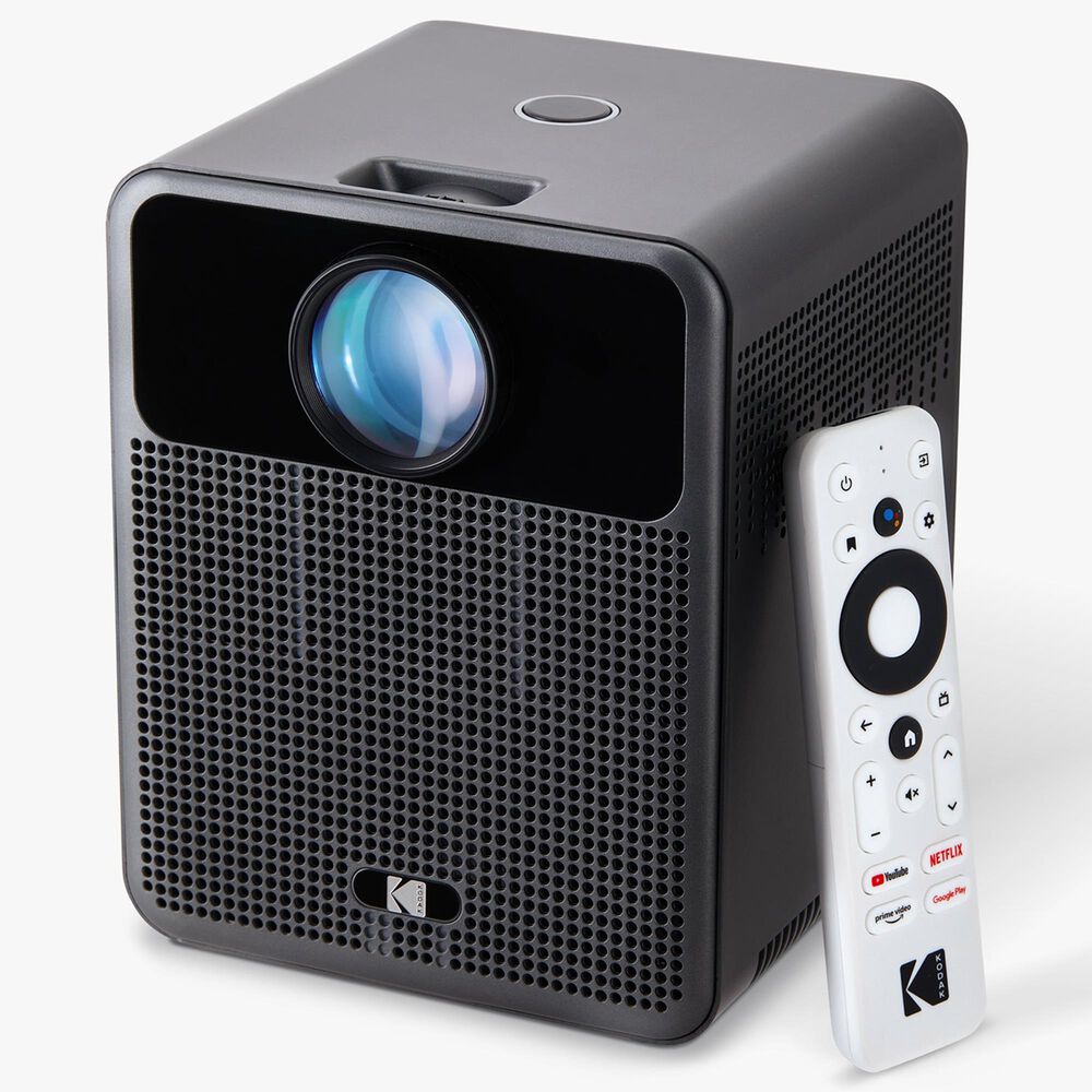 Kodak FLIK HD10 Smart Projector, 1080p Portable Projector with Bluetooth, Wi-Fi &amp; Android TV, , large