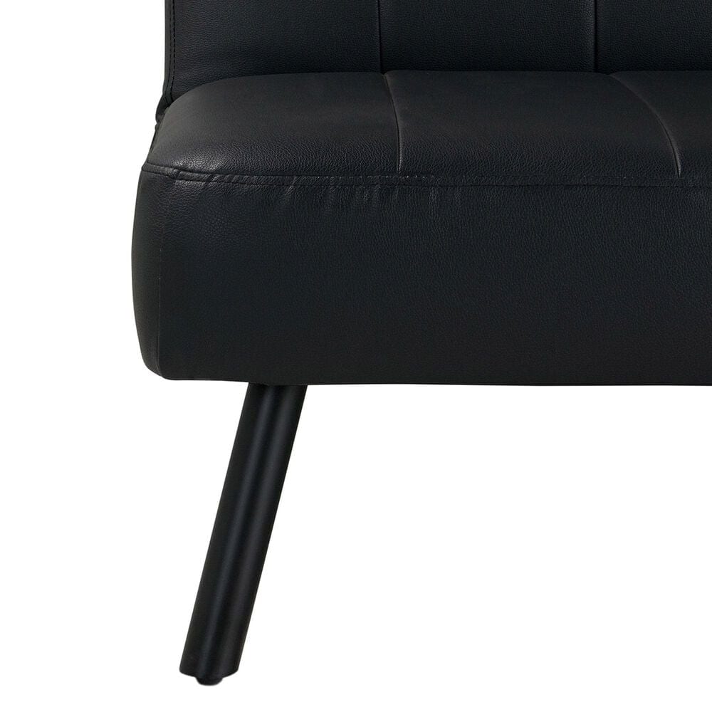 Lifestyle Solutions Cotez Convertible Sofa in Black, , large