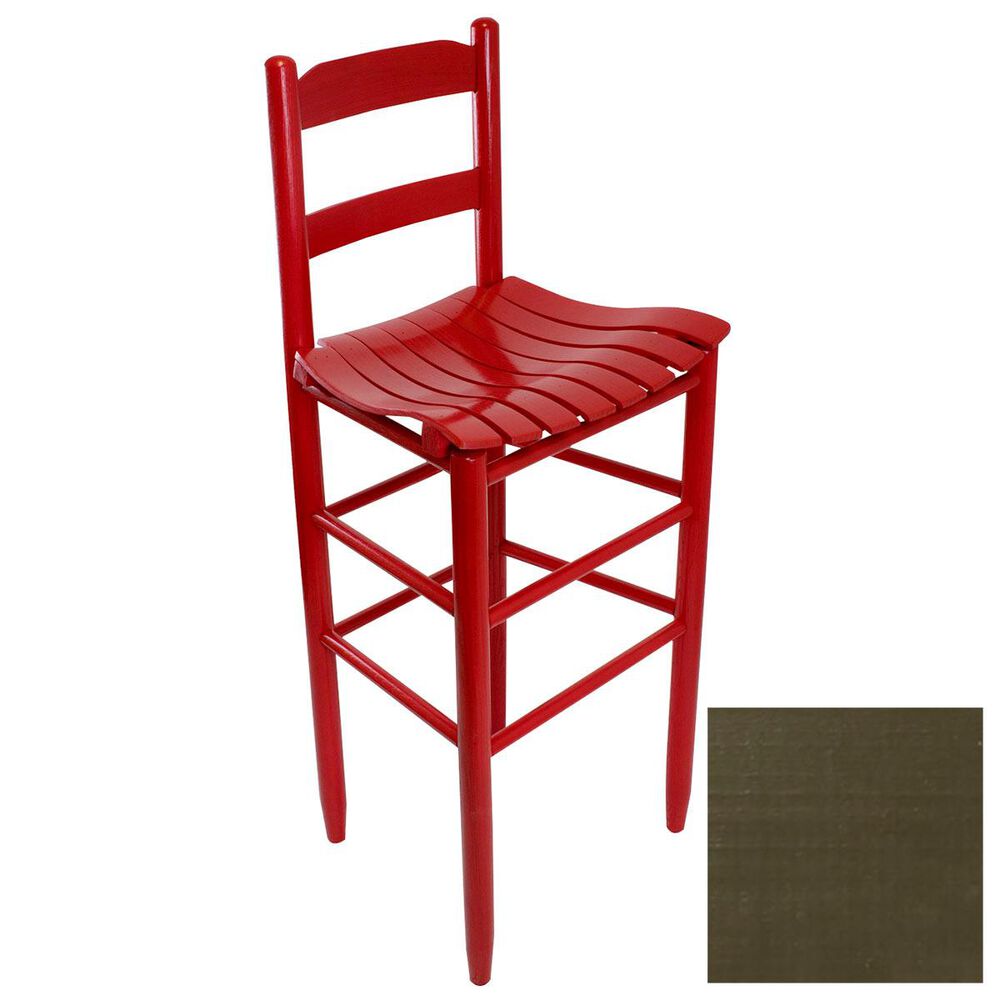 Lakeside Beach Mountain Ladderback Barstool in Olive, , large