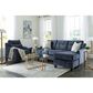 Ashley Amity Bay Stationary Queen Sofa Chaise Sleeper in Ink, , large