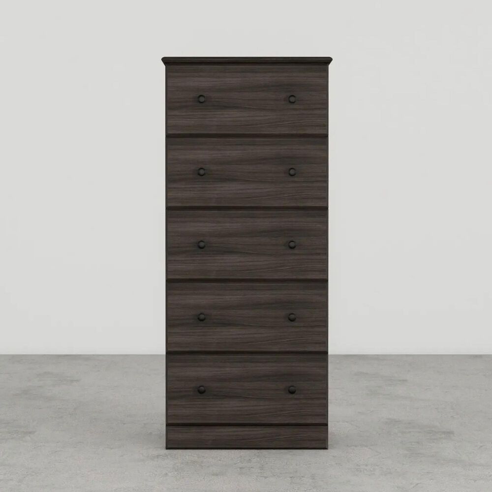 Lemoore Essential 23&quot; 5-Drawer Chest in Grey Walnut, , large
