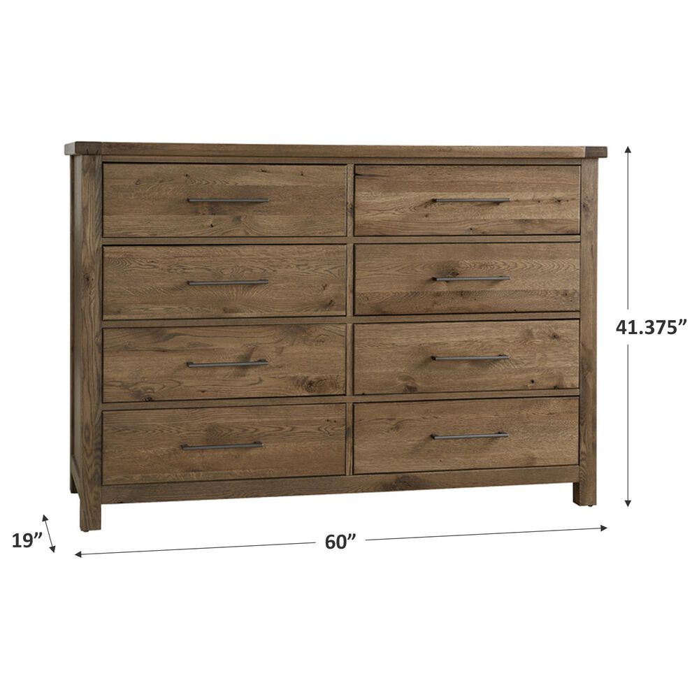 Viceray Collections Dovetail 8 Drawer Dresser in Natural, , large