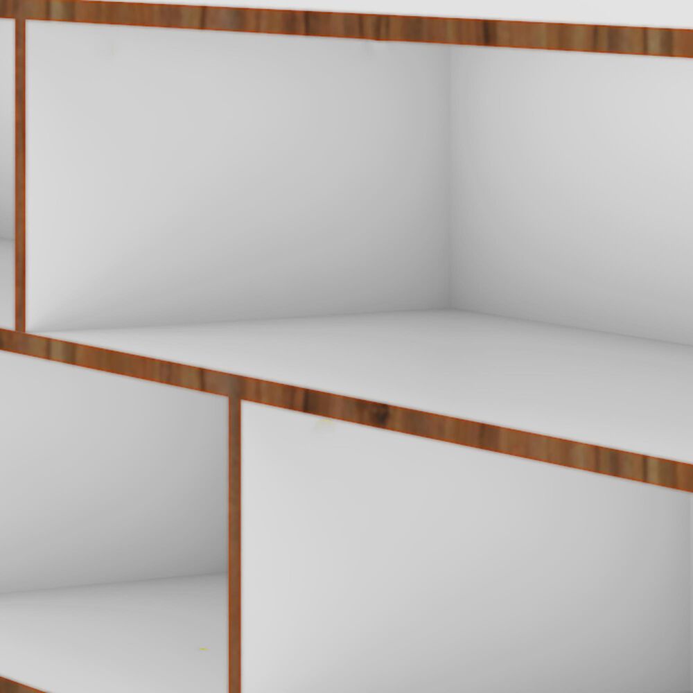 Dayton Warren 70.87&quot; TV Stand in White and Oak, , large