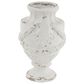 Maple and Jade 18" x 12" Farmhouse Amphora Vase in Distressed Ivory White, , large