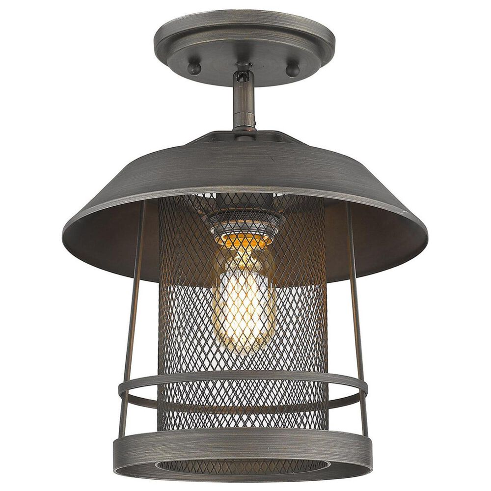 Golden Lighting Parsons Medium Pendant in Gunmetal Bronze, , large