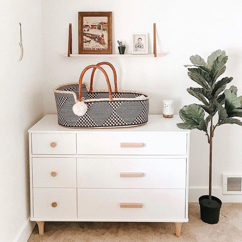 Babyletto Lolly 6 Drawer Double Dresser in White and Natural, , large