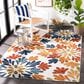 Safavieh Cabana CBN800A 5"3" x 7"6" Creme and Red Indoor/Outdoor Area Performance Rug, , large