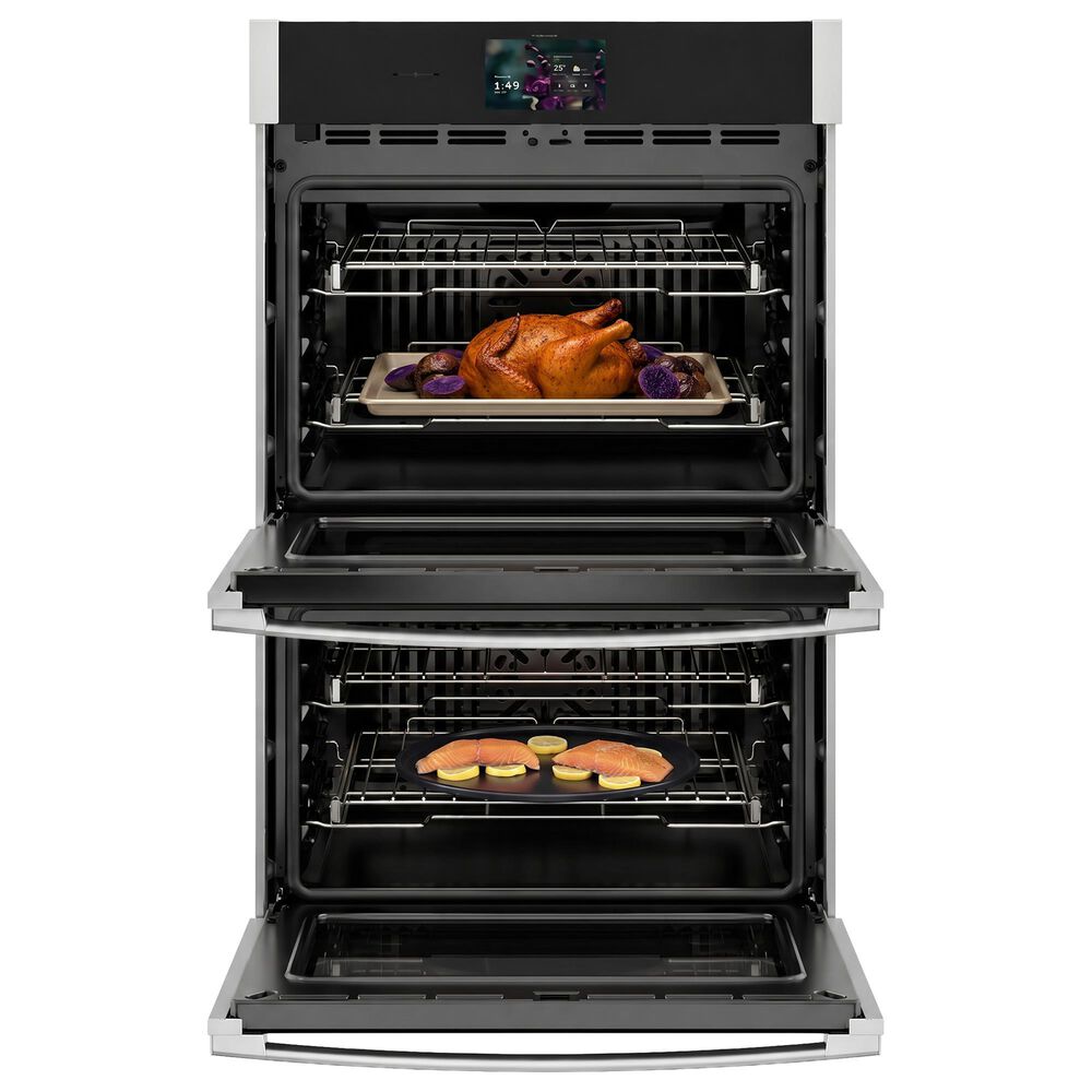 GE Profile 30" Smart Built-in Convection Double Wall Oven with In-Oven Camera and No Preheat Air Fry in Stainless Steel, , large