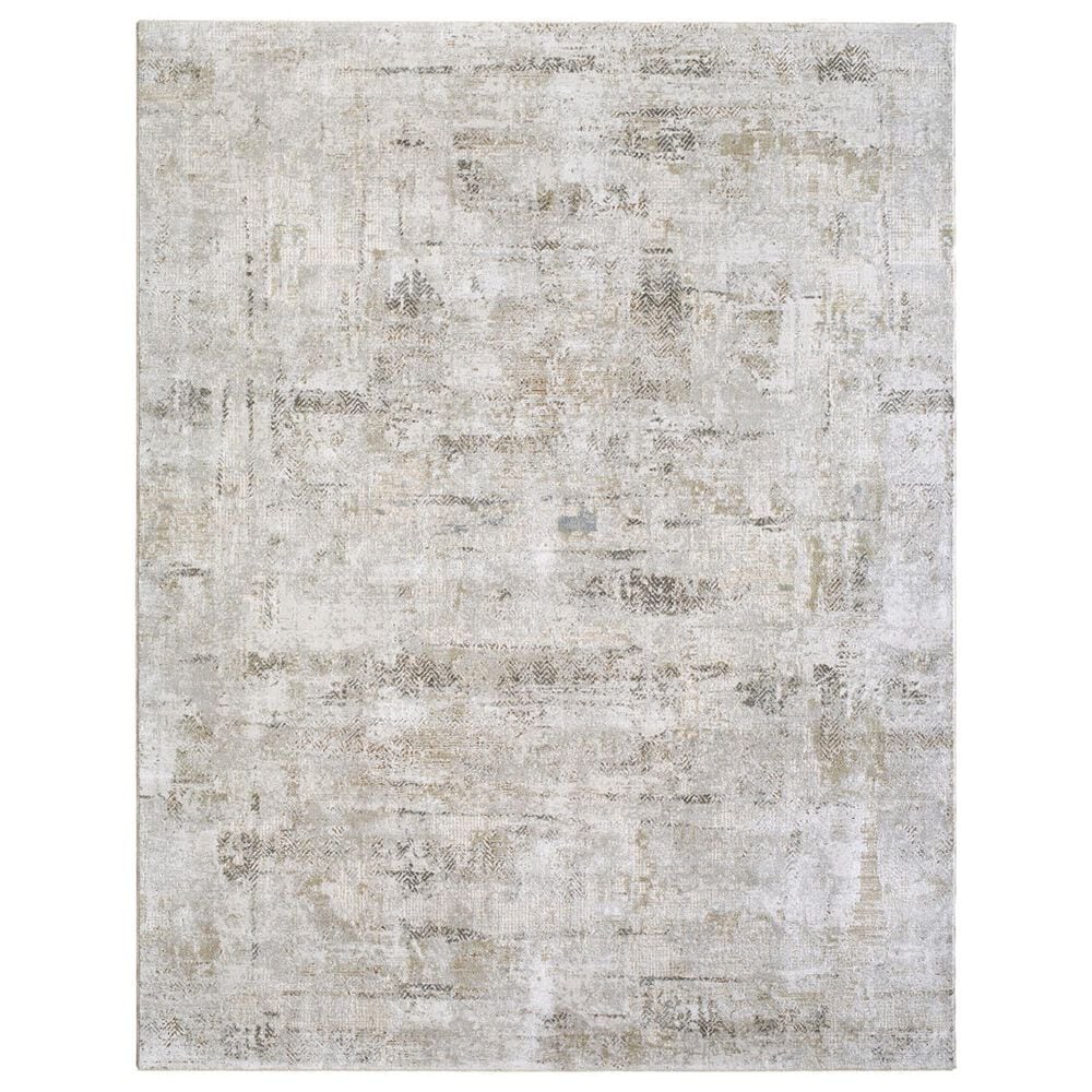 Surya Brunswick Light Gray, Cream, Mustard, Light Brown, Medium Brown and Charcoal 2"7" x 7"3" Runner, , large