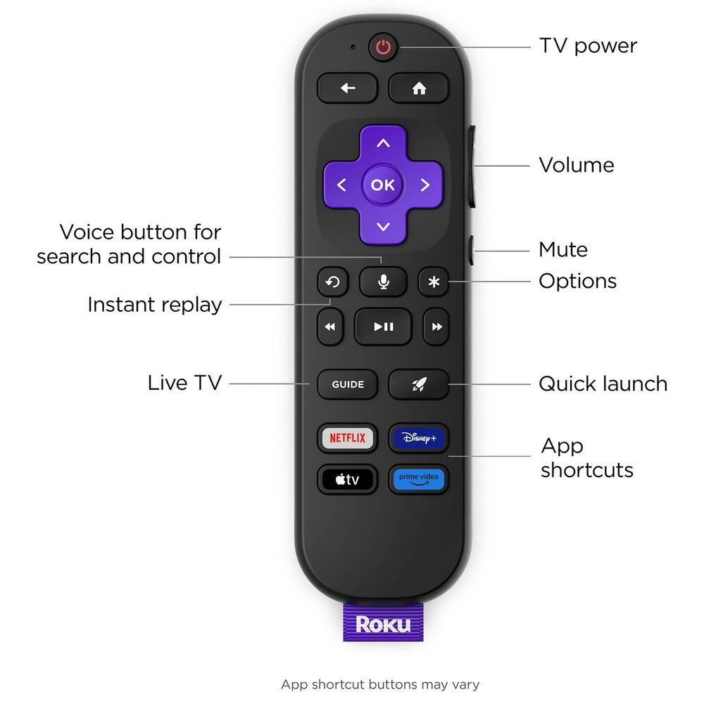 Roku 65" Class Select Series 4K QLED in Black - Smart TV, , large