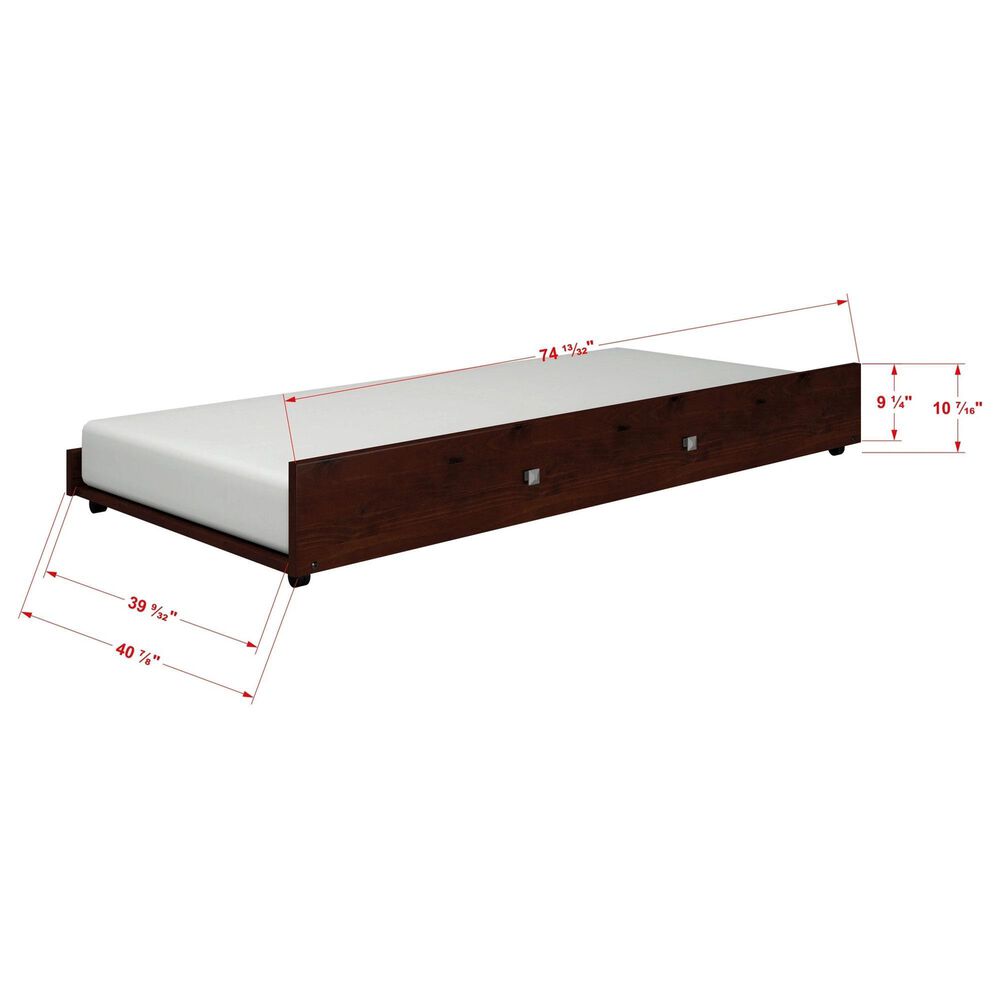 Forest Grove Twin Roll Out Trundle in Dark Cappuccino, , large