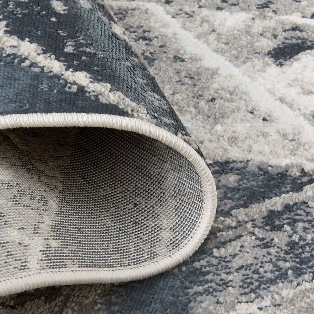 Feizy Micah 1&#39;8&quot; x 2&#39;10&quot; Gray and Silver Area Rug, , large