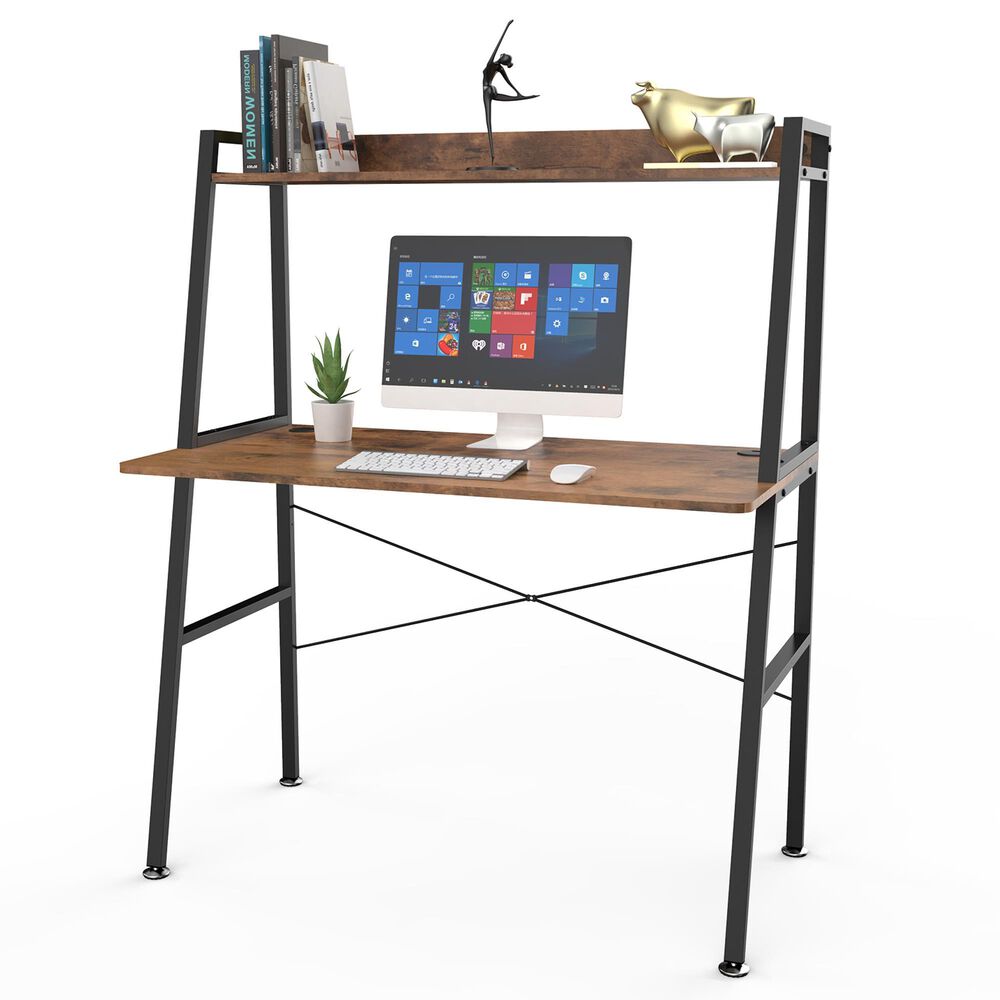 Eureka Ergonomic 43" Computer Desk in Brown, , large