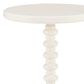 Linon Home Decor Aurora Round Side Table in Off White, , large