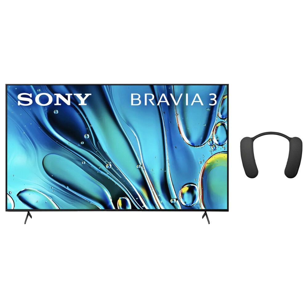 Sony 75" Class Bravia 3 LED 4K HDR - Smart TV with Theater U Wearable Speaker in Black, , large