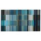 Maple and Jade 24" x 48" Abstract Wall Decor in Blue and Gold, , large